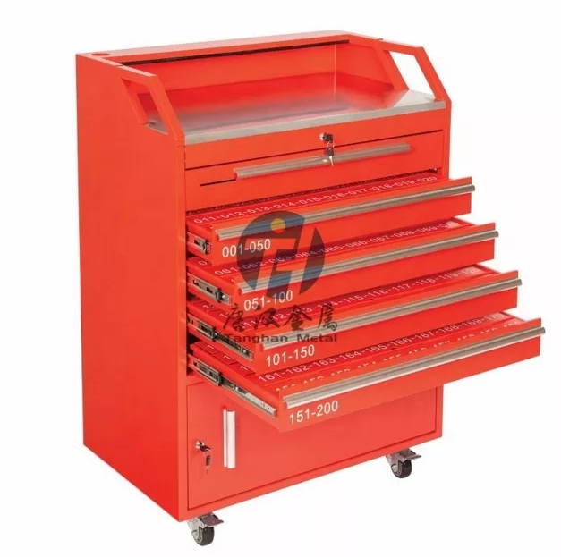 红色带钥匙柜的代客泊车平台