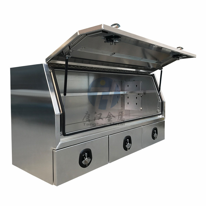 车辆实用扁合金工具箱 3 抽屉